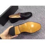 Gucci Leather loafer with Web 450990