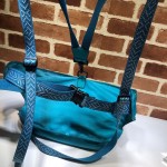 Gucci Belt bag with Gucci '80s patch light blue 536842