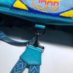 Gucci Belt bag with Gucci '80s patch light blue 536842