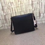 Gucci Black Leather Messenger Bag 322059