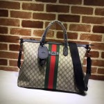 Gucci Web techno canvas duffle beige 359261