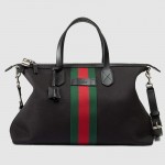 Gucci Web techno canvas duffle black 359261