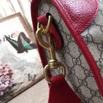 Gucci Soft GG Supreme duffle bag with Web red 459311