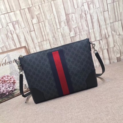 Gucci GG Supreme messenger black 474139