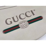 Gucci Print half-moon hobo bag white 523588