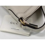 Gucci Print half-moon hobo bag white 523588