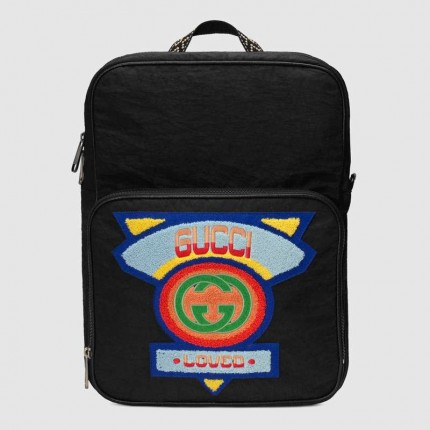 Medium backpack with Gucci '80s patch 563724