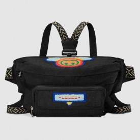 Belt bag with Gucci '80s patch 536842