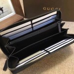 Gucci Gucci Signature Web zip around wallet black 408831