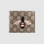 Gucci Bee print GG Supreme wallet 451268