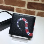 Gucci Kingsnake print leather wallet black 451268