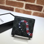 Gucci Kingsnake print GG Supreme wallet black 451268