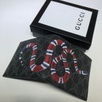 Gucci Kingsnake print GG Supreme wallet black 451268