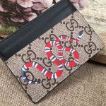 Gucci Kingsnake print GG Supreme card case 451277