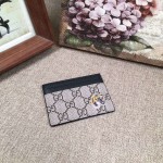 Gucci Tiger print GG Supreme card case 451277