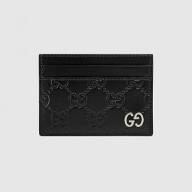 Gucci Signature card case black 473927