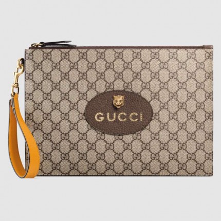 Gucci Neo Vintage GG Supreme pouch beige 473956