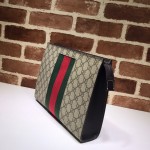 Gucci GG Supreme Web pouch beige 475316