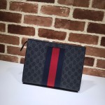 Gucci GG Supreme Web pouch black 475316