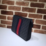 Gucci GG Supreme Web pouch black 475316