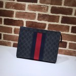 Gucci GG Supreme Web pouch black 475316