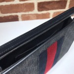 Gucci GG Supreme Web pouch black 475316