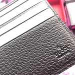 Gucci Bee Star leather bi-fold wallet black 495055