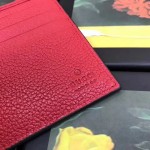 Gucci Print leather bi-fold wallet red 496309