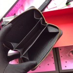 Gucci Print leather card case black 496319