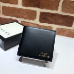 Gucci Leather wallet with Gucci logo black 547585