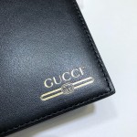 Gucci Leather wallet with Gucci logo black 547585