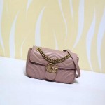 Gucci GG Marmont matelassé mini bag nude 446744