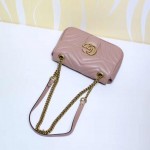 Gucci GG Marmont matelassé mini bag nude 446744