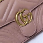 Gucci GG Marmont matelassé mini bag nude 446744