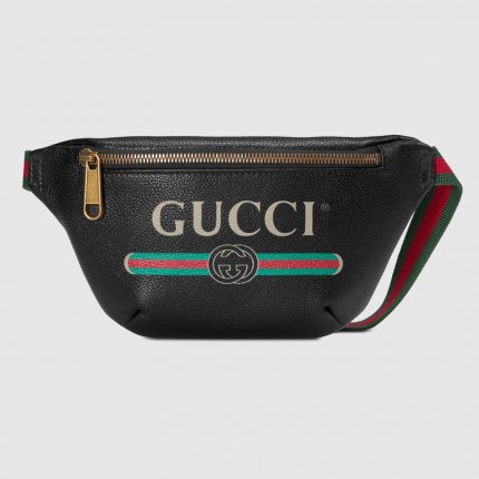 Gucci Print small belt bag black 527792