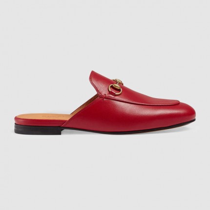 Gucci Princetown leather slipper red 423513