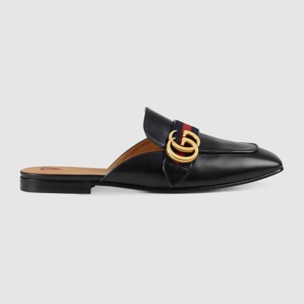 Gucci Leather slipper black 423694