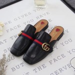 Gucci Leather slipper black 423694