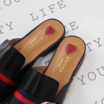 Gucci Leather slipper black 423694