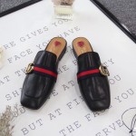 Gucci Leather slipper black 423694