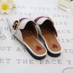 Gucci leather slipper in white 423694