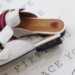 Gucci leather slipper in white 423694