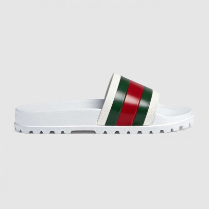 Gucci Web slide sanda white 429469