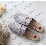 Gucci Princetown glitter slipper 432773