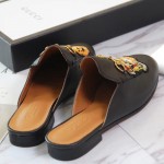 Gucci Princetown embroidered slipper black 457135