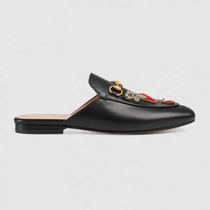 Gucci Princetown slipper with appliqués 463475