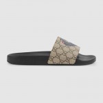 Gucci GG Supreme slide with wolf 500879