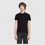  Gucci Cotton polo with Kingsnake embroidery 408323_X7332