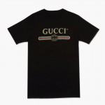 Gucci Washed t-shirt with Gucci print black 440103