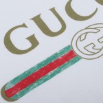 Gucci Washed t-shirt with Gucci print white 440103